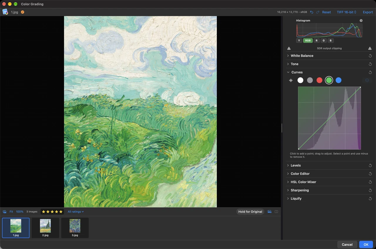 Color channels, finely tuned.