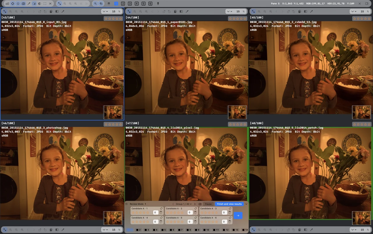 A considered score for every image.